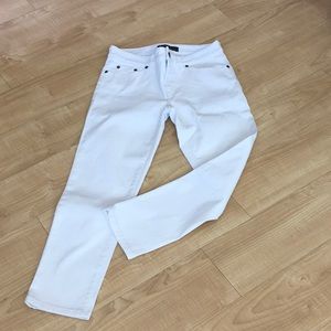 Lauren Jeans Co White Classic Straight Crop -Sz 2
